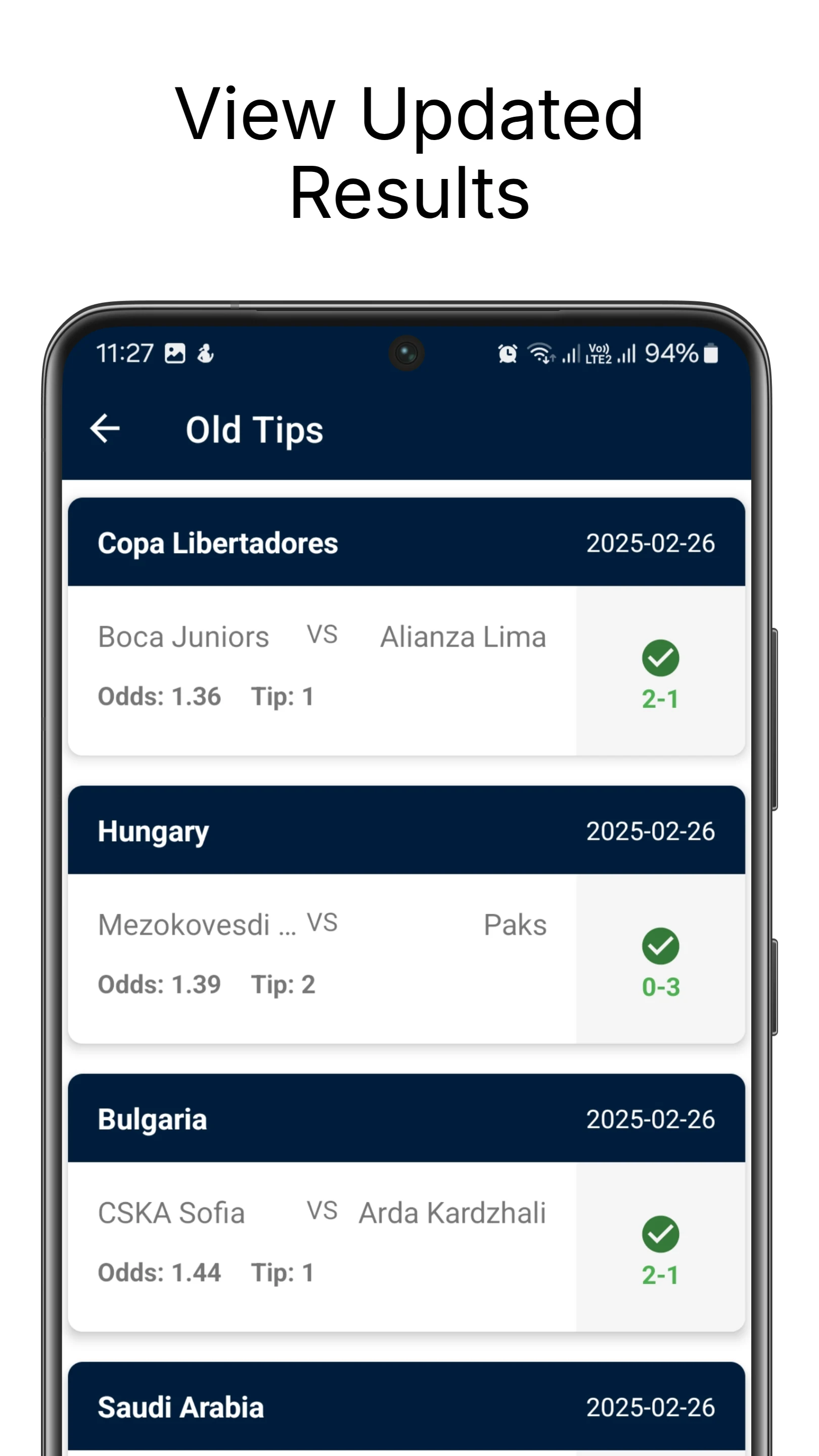 1X2 Football Prediction screenshot
